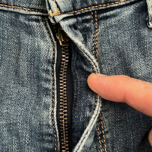 7 For All Mankind B(air) The High Waist Ankle Skinny Distressed Denim Jeans - Picture 9 of 12